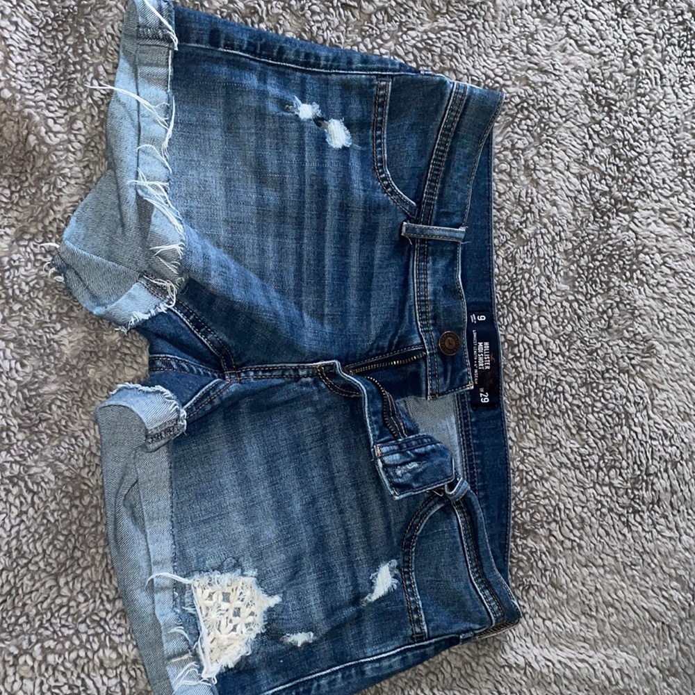 Hollister Ripped Jean Shorts